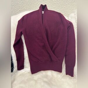 Sofia Cashmere Deep Red Cardigan